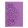 Cartão de felicitações de casamento vazado, casamento roxo criativo renda estilo europeu capa de convite de casamento, estoque transfronteiriço direto da fábrica