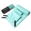 Toalha esportiva de fleece antibacteriana dupla face 200GSM espessa absorvente de suor, 1 cor disponível, toalha de fitness de secagem rápida atacado