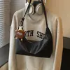 Bolso de Hombro Tejido Francés Textura Retro Bolso Cruzado Casual Versátil Simple Gran Capacidad Bolso para Viajar Mujeres Transfronterizo