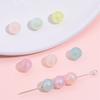 Cuentas redondas de acrílico de sirena mágica con agujeros para pulsera hecha a mano DIY material para abalorios accesorios para collares