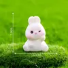 Figuritas de conejitos en miniatura, adorables, para crear encantadores microlandschafes, jardinería y decoraciones de bricolaje