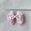 Lazo Rosa Hecho a Mano DIY Accesorios Semi-Terminados Ropa Sombreros Zapatos Tocado de Flores Ropa para Bebés BJD Accesorios