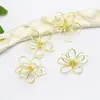 Estilo coreano diy verão novo fundido de cobre flores requintadas handmade frisado acessórios acessórios de cabelo brincos acessórios acessórios