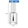 Botellas de Esmalte de Uñas de Vidrio en Varias Especificaciones y Formas, Redondas y Cuadradas, Botellas con Aplicador de Pincel para Aceite de 5 ml, Botellas Reutilizables para Cosméticos