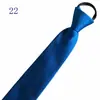 Venta al por mayor del fabricante Corbatas Rojas con Cremallera para Hombres y Mujeres, Vestimenta Formal de Negocios para Novio, Boda Estilo Coreano Corbata Rayada Perezosa Sin Corbata