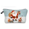Bolsa de Cosméticos Navideña de Coche de Santa Claus Transfronteriza, Bolso de Mano Navideño Versátil, Bolsa de Almacenamiento Casual para Viajes