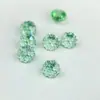 Suministro de Fábrica de Circonitas Redondas de 4 mm con Base Plana, Color Único, Chapado, Corte Fuego Artificial, Piedras Sueltas, Venta Directa