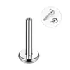 Piercing G23 liga de titânio full-body 5 brincos de zircônia marquise, pino de cartilagem de titânio, rosca interna 0.9, base reta, haste de 8mm