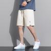 Pantalones cortos falsos de dos piezas para hombre, pantalones deportivos holgados de verano para todo tipo de combinaciones, con cintura media de cinco puntos, transpirables, de gran tamaño y estilo japonés.