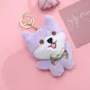 Acessórios de pelúcia de cachorro lobo pequeno de desenho animado roupas bolsa chinelos joia pingente chaveiro pingente DIY acessórios atacado