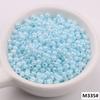 Super tamaño 3mm uniforme crema nacarada cuentas de arroz de vidrio hechas a mano DIY pulsera borla manualidades material de cuentas sueltas