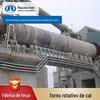 Fornecimento de forno rotativo de cinzas brancas, forno de torrefação de pó de pedra, equipamento completo, calcinação a seco de dolomita, forno de calcinação de cal