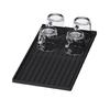 Alfombrilla Protectora Cuadrada de Silicona para Cafetera Transfronteriza, Cocina, Doble Capa, Vajilla, Mesa de Comedor Multifuncional Simple, Bandeja Desmontable