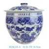 Balde de Arroz, Tanque de Arroz, à Prova de Umidade e Insetos com Tampa, Tanque de Óleo Doméstico, Tanque de Água, Tanque de Banha, Vaso de Flores de Porcelana Azul e Branca Cerâmica Jingdezhen