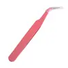 1 Pinça Cor de Ferro com Pontas Retas e Curvas para Materiais de Joalheria DIY, Aplicação de Strass, Acessórios de Cabelo e Ferramentas para Miçangas