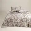 Lençol de Cama Espesso Classe A 100% Algodão Escovado de Inverno, Estilo Nórdico Lençol de Cama de Solteiro e Casal, 100% Algodão Puro, Espessado, Delicado e Amigo da Pele