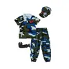 Traje de Camuflaje para Niños Uniforme de Entrenamiento Militar Campamento de Verano de Escuela Primaria y Secundaria Cinturón Niños y Niñas Ropa de Otoño Ropa Azul para Actuación