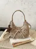 Exquisito bolso de lunares de nicho para mujer, nuevo bolso cruzado versátil de moda 2026, bolso de mano elegante de alta gama