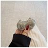 2025 Nuevo Bolso con Hebilla de Cierre Transfronteriza para Mujer, Bolso para Lipstick, Mini Bolso, Bolso Caja Totalmente de Diamantes, Bolso Pequeño, Bolso Cruzado para Mujer