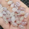 Ágata Cinabrio 8*12mm Cuentas de Arroz Jade Cuentas Sueltas Semilla de Hielo Calcedonia Blanca Ovalada Cuentas de Passepartout Cuentas para Joyería