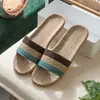 Pantuflas de Lino para Primavera, Otoño y Verano, Pantuflas de Verano Tejidas de Paja de Ratán con Suela Gruesa para Hombres y Mujeres, Adecuadas para Uso en Casa y en Interiores