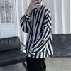 Camisa Rayada para Hombre 2024 Nueva Camisa Rayada Slim-fit Versátil para Hombre Camisa de Marca Moderna Holgada de Manga Larga para Hombre