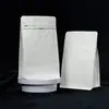 Saco de embalagem de café selado em oito lados com válvula de ar e zíper lateral, saco de vedação para alimentos de grãos de café, saco selado à prova de umidade