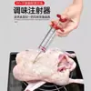 Inyector de Jeringa para Pavo Marinada Jeringa de Sabor para Carne BBQ Para Inyección de Sazonador en Filete Carne Asada