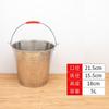 Cubo de Agua de Acero Inoxidable Engrosado con Tapa, Cubo de Hielo Portátil para el Hogar, Cubo Multiusos de Gran Capacidad, Cubo Redondo para Almacenamiento de Agua, Cubo de Hierro