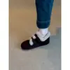 Mocasines de moda y únicos con hebilla para mujer, con tacón oculto, material de gamuza, forro de felpa para abrigar y estilo retro Birkenstock.