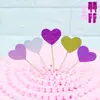 Tarjeta de cumpleaños inserto tarjeta de amor lentejuelas pastel de amor inserto de papel vestido de repostería enchufe en forma de corazón cartón enchufe