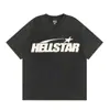 Hermosa Moda Hell Star Ins Mismo Estilo Vintage Estampado Top para Hombre y Mujer Casual a la Moda Algodón Puro Lavable Camiseta de Manga Corta