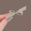 Pasador de Pelo de Pedrería de Lujo con Forma de Moño, Pinza Lateral para el Cabello, Pinza Elegante y Dulce para Flequillo de Niña, Accesorio para el Cabello para Mujeres, Moderno y Versátil
