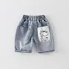 Shorts jeans de verão para meninos verão novos shorts infantis estilo coreano shorts casuais infantis finos
