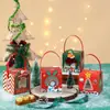 Caixa de Presente de Natal Caixa de Doces Portátil Caixa de Presente para Jardim de Infância Véspera de Natal Embalagem para Presente de Frutas Atacado Estoque Pronto