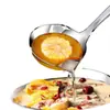 Cuchara separadora de aceite de acero inoxidable 304, cuchara coladora con filtro de aceite de grado alimenticio, cuchara separadora de aceite para sopa, cuchara removedora de aceite para el hogar, artefacto para sopa