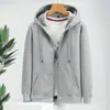 Sudadera Cardigan para Hombre con Capucha, Cremallera, Talla Extra Grande, Forro Polar, Engrosada, Corte Holgado, Chaqueta Deportiva Casual, Nuevo Estilo de Invierno