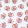 Cristal Colorido Acrílico Folhas Douradas Folhas de Bordo Contas Separadas Pulseira DIY Feita à Mão Corrente de Celular Acessórios de Joias