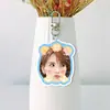Llavero de doble cara con respaldo blanco de acrílico de Rainie Yang, colgante para bolsa de apoyo de fans, colgante para mochila, mercancía de celebridad, diseño personalizado disponible