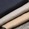 Pantalones casuales de lino puro de alta gama finos de negocios primavera y verano cómodos transpirables de lino corte recto talla grande pantalones para hombre