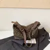 Bolso de Hombro Retro Estampado de Leopardo para Mujer 2026 Nuevo Otoño Moda Casual Escuela Viaje Bolso Cruzado de un Solo Hombro