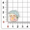 Nuevo gatito de dibujos animados montando a caballo accesorios de resina DIY clip para el pelo brillante material agujero zapatos accesorios para ropa