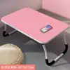 Mesa de Cama Pequena, Mesa Dobrável para Quarto, Mesa para Computador para Aulas Online de Estudantes, Mesa Simples para Estudo em Dormitório, Mesa Móvel para Casa