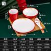 Melamina Hot Pot Shop Table Tableware Conjunto de quatro peças Conjunto de louças de restaurante Conjunto de louças comerciais do hotel Conjunto de louças Pratos