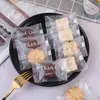 Em estoque bolsa de panificação translúcida fosca estrela de cinco pontas selo à máquina bolsa para bolo lunar biscoito 100/saco