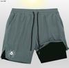 Explosivos AliExpress Serie Araña 2 en 1 Pantalones Cortos Dobles para Hombre Fitness Deportes Pantalones Cortos de Entrenamiento para Hombre Secado Rápido