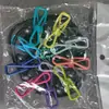 Varal portátil de viagem, ferramenta de secagem de roupas de hotel, corda para pendurar roupas de viagem e viagem de negócios, elástico com clipes, cabide de roupas portátil