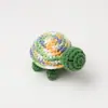 Pingente de Boneca de Crochê Popular Feito à Mão Transfronteiriço, Enfeite de Tartaruga Pequena de Crochê com Fio, Acessório de Pingente para Chaveiro Tricotado
