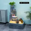 Fonte de Água para Sala de Estar, Fonte de Água Circulante para Entrada, Ornamento Decorativo de Paisagismo, Roda Feng Shui de Chão para Escritório e Clube para Atrair Riqueza