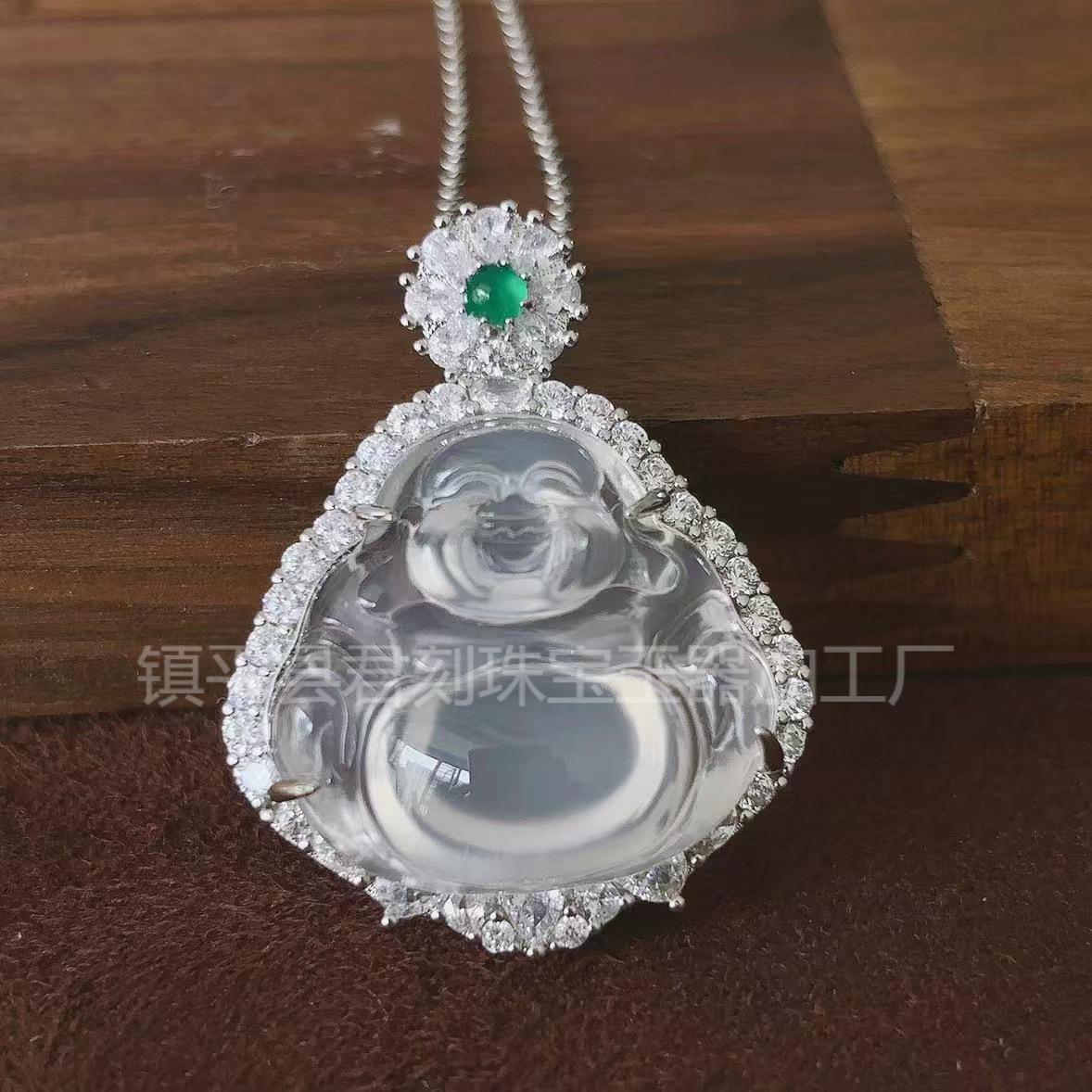 玉髓佛公吊坠